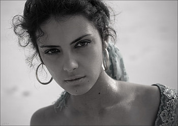 PORTRAIT BW, portrait, face, bw, woman, beauty HD wallpaper