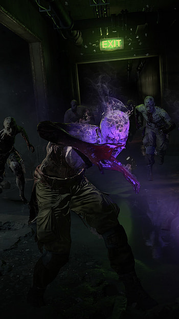 Dying Light 2 Zombies, electric blue, magenta HD phone wallpaper