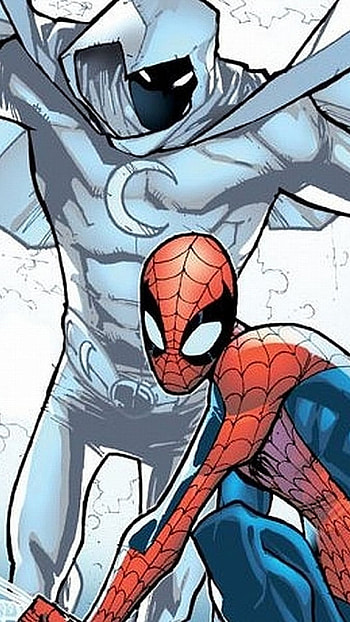 Moon Knight, Spiderman HD phone wallpaper