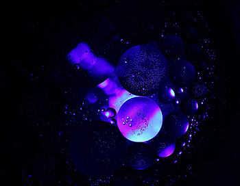 Bubbles, Transparent, Macro, Circles, Structure, Purple, Air HD wallpaper