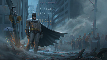 Batman Conceptual Art, batman, superheroes, artwork, digital-art HD wallpaper