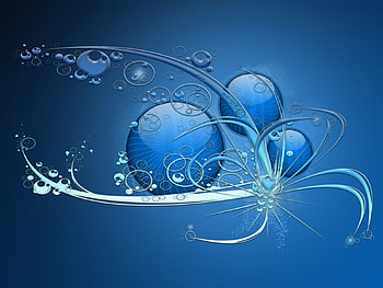Blue, abstract HD wallpaper