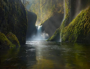Forging Ahead, river, moss, trees, waterfalls, beautiful, nature, rocks HD wallpaper