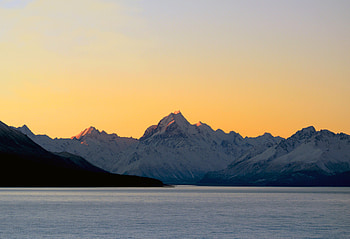 Landscape, Nature, Sunset, Sea, Twilight, Mountain, Dusk HD wallpaper