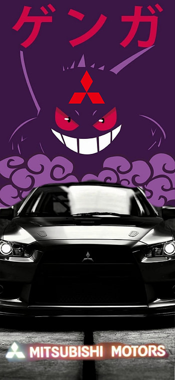 Mitsubishi Gengar 2, racing, pokemon, car HD phone wallpaper