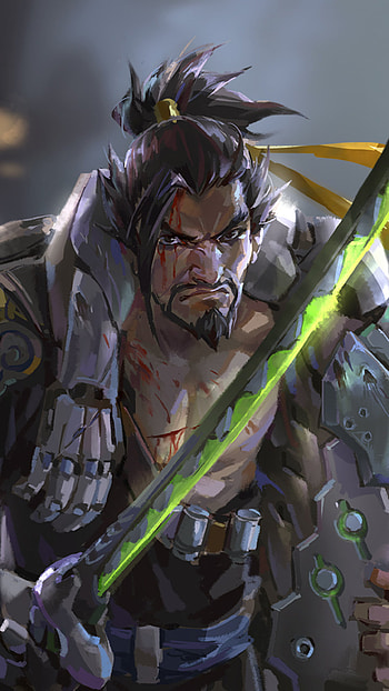 Genji Hanzo Overwatch, Artwork HD phone wallpaper