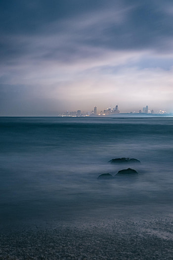 Nature, City, Horizon, Fog, Gloomy, Gloomily HD phone wallpaper