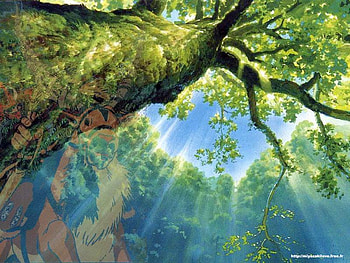Anime NAture, tree shades, nature, lion, king lion HD wallpaper