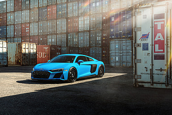 Blue Audi R8 Jenn , audi-r8, audi, cars, 2021-cars HD wallpaper