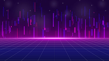 Artistic Purple Blue Retrowave Lines Minimalism Vaporwave HD wallpaper