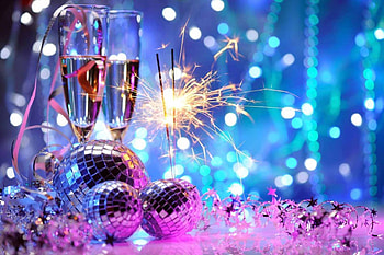 Merry Christmas and a Happy New Year to All of DN, decoration, bulbs, sparkling, glitter, glasses HD wallpaper