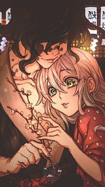 Daki and Gyutaro, zenitsu, inosuke, slayer, edit, tanjiro, kimetsu, fanart, demon, nezuko, anime HD phone wallpaper