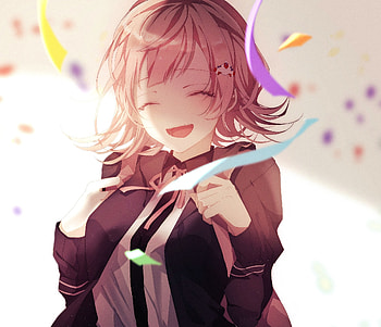 Chiaki Nanami, Danganronpa, Happy anime girl HD wallpaper