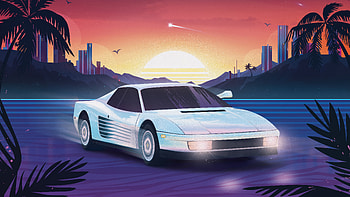 Miami Calling Retrowave, outrun, retrowave, artist, artwork, digital-art, behance HD wallpaper