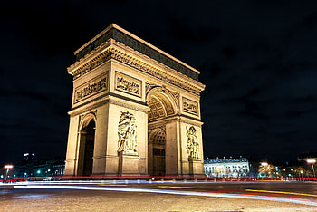 Arc de Triomphe, Paris , Majestic architecture, Striking landmark HD wallpaper