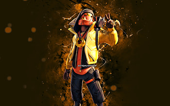 Bone Wasp, , yellow neon lights, Fortnite Battle Royale, Fortnite characters, Bone Wasp Skin, Fortnite, Bone Wasp Fortnite HD wallpaper