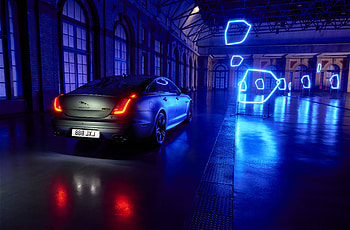 Jaguar, Cars, Car, Machine, Neon, Backlight, Illumination, Sedan, Suite, Lux, Jaguar Xj HD wallpaper
