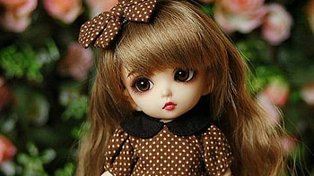 Cute Doll With Brown Dress In Blur Background Cute HD wallpaper