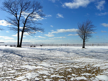 winter at the beach, winter, wescotts beach, snow, lake ontario, ice HD wallpaper