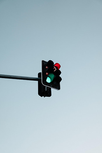 Sky, Miscellanea, Miscellaneous, Sign, Traffic Light HD phone wallpaper