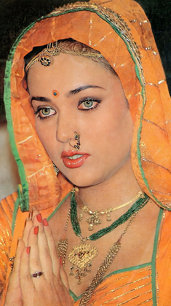 Mandakini, bollywood actress, vintage HD phone wallpaper
