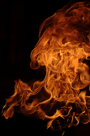 Fire, Night, Dark, Flame HD phone wallpaper