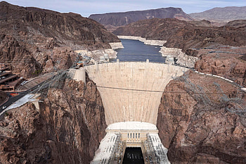 Hoover Dam, Reservoir, Lowest since 1937, Drought HD wallpaper