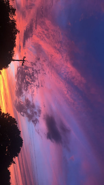 Rebeca, cielo, nube, rosado HD phone wallpaper