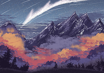 Mountain, Artistic, Peak HD wallpaper