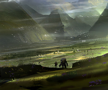 Journey to the East, Sci Fi, landscape HD wallpaper