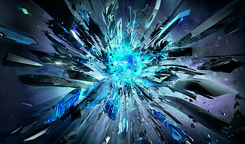 blue core explodion, blue, core, abstract, explodion HD wallpaper
