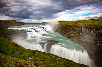 Gullfoss, Josh Ellis graphy, Captivating landscape, Waterfall graphy HD wallpaper