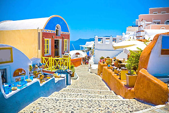 Man-made beauty, Santorini , High-quality , backgrounds HD wallpaper