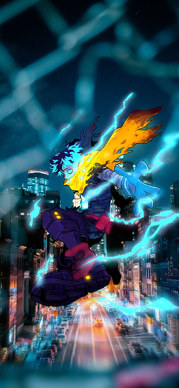 Midoriya Izuku, electric blue, tokyo manji, art, Tokyo Revengers, kawaii, neon, Izuku Midoriya, baji, mikey, akeno, draken, hop, rias, weeb, my hero academia, anime HD phone wallpaper