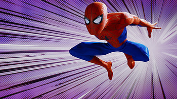 Spiderman In Spider Verse World, spiderman, superheroes, artwork, digital-art HD wallpaper