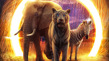 Animal Portal, artist, artwork, digital-art HD wallpaper