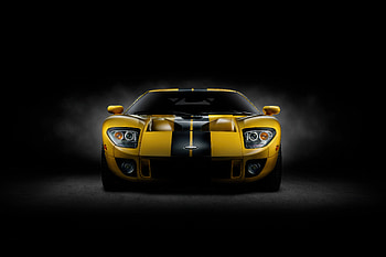 Yellow Ford Gt 2005, ford-gt, ford, cars HD wallpaper