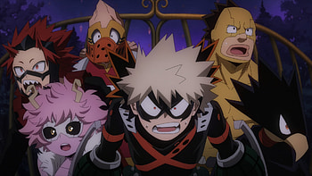 My Hero Academia: You're Next - Featuring Katsuki and Friends, My Hero Academia: You're Next, Katsuki Bakugou, Koji Koda, Mina Ashido HD wallpaper