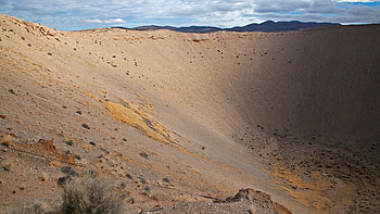 Sedan Crater, Nevada HD wallpaper