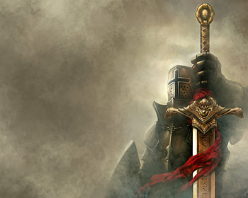 Knight Sword, Fantasy collection, Knightly warriors, Epic battles HD wallpaper