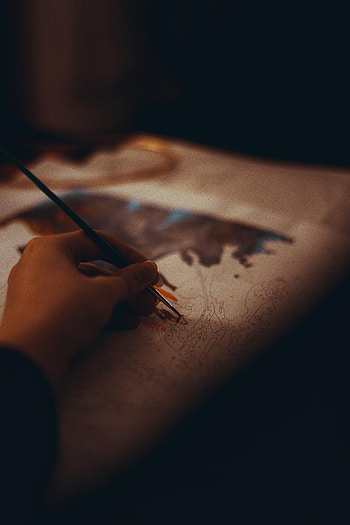 Art, Hand, Miscellanea, Miscellaneous, Drawing, Painting, Brush HD phone wallpaper