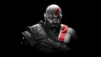 Kratos Darkness, kratos, god-of-war-4, god-of-war, games, ps-games, artwork, artist, digital-art, artstation, dark, black HD wallpaper