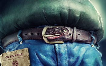 Funny, Miscellanea, Miscellaneous, Fat, Shirt, Belt, Stomach, Belly HD wallpaper