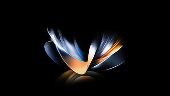Samsung Galaxy Z Fold 4 , samsung-galaxy-fold, samsung, stock, original, artist, digital-art, dark, black, oled HD wallpaper