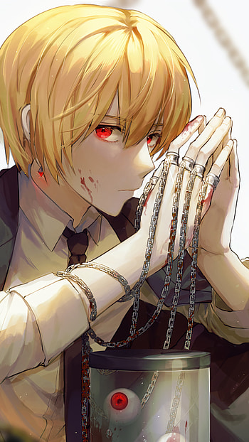 Kurapika, Scarlet eyes, Jger x Jger, Anime character HD phone wallpaper
