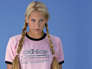Anna Kournikova, Braids HD wallpaper