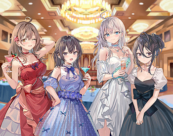 Elegant Anime Quartet: Alya, Alisa, Yuki, and Hidden Emotions in, Alya Sometimes Hides Her Feelings in Russian, girl, Anime, Alisa Mikhailovna Kujou, Yuki Suou, anime girl HD wallpaper