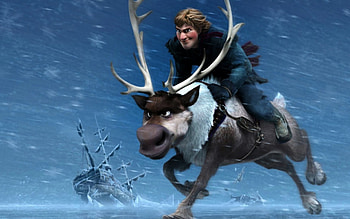Kristoff, Frozen and Sven HD wallpaper