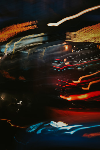 Abstract, Shine, Light, Traffic, Movement, Blur, Smooth, Long Exposure, Distortion HD phone wallpaper