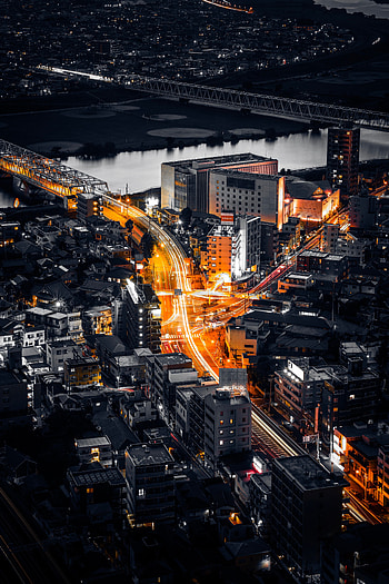 Cities, City, Building, Japan, Tokyo, Over View, Species Over HD phone wallpaper